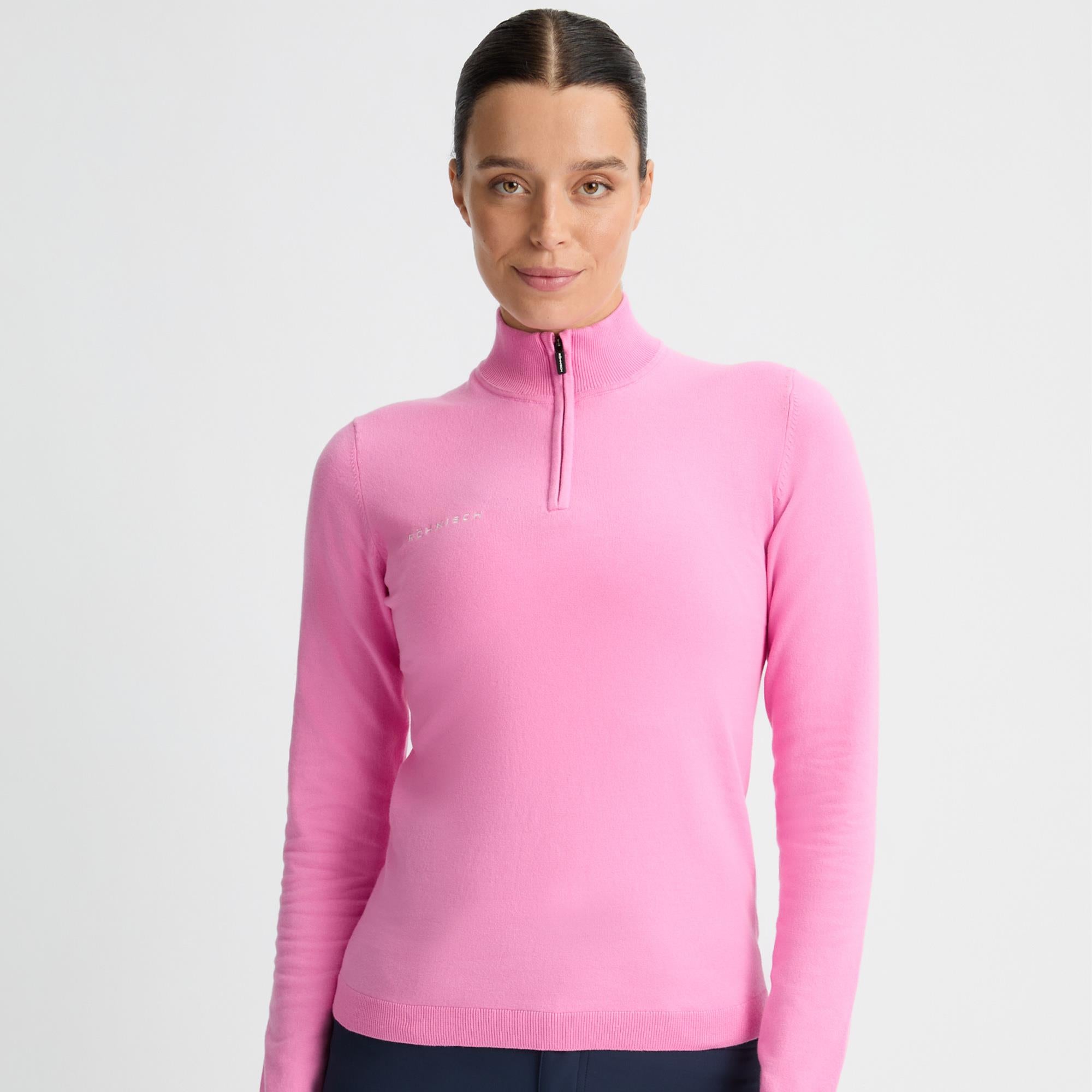 Rohnisch Kora Knitted Ladies Golf Jumper Fuchsia Pink